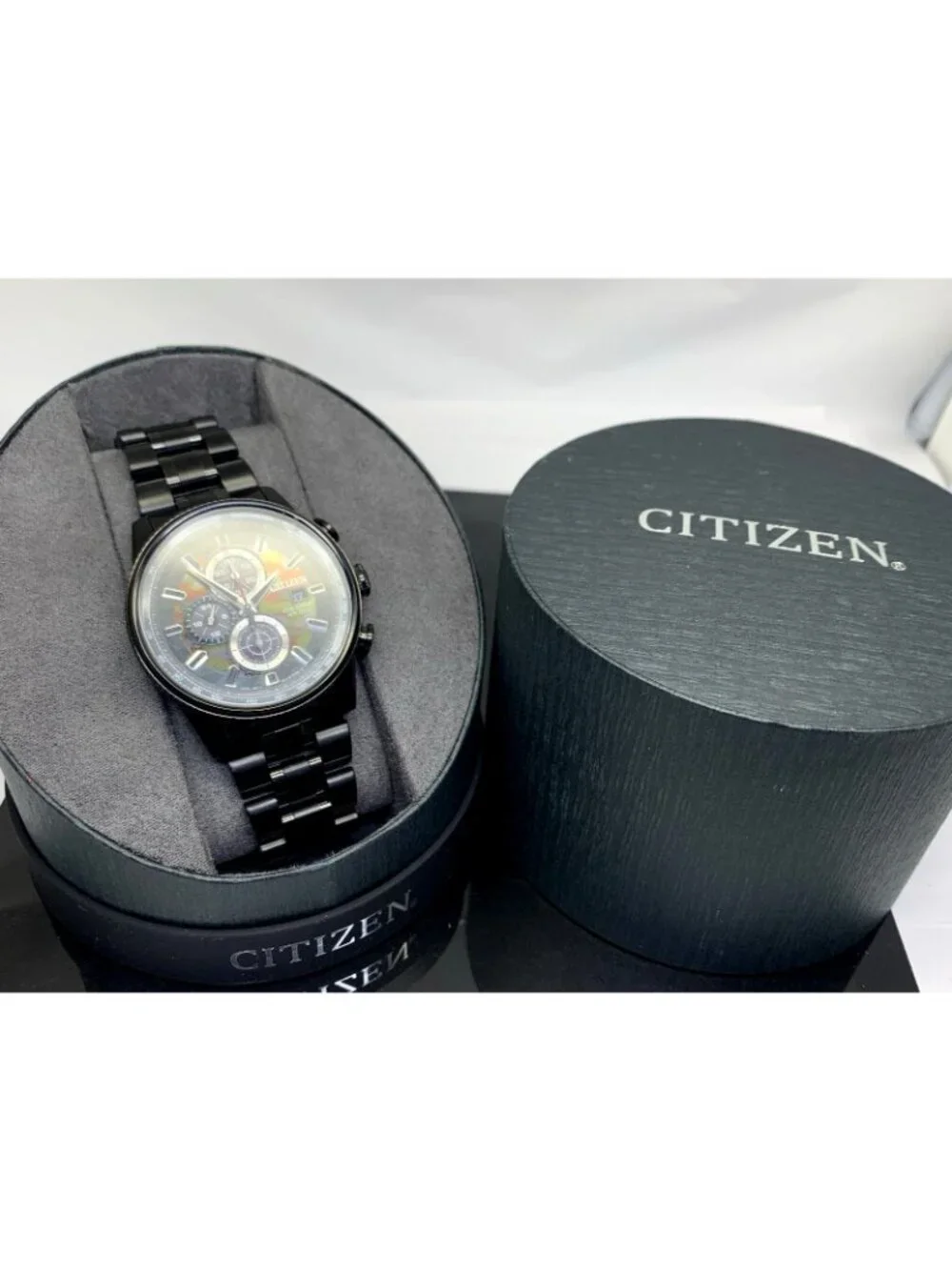 Citizen Men's Watch Nighthawk CA0805-53X Eco-Drive Chronograph Camo Black Steel